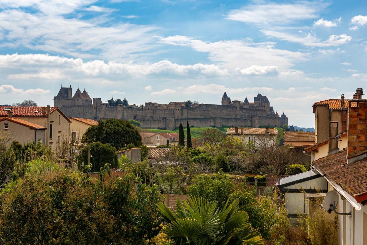 Maison, Piscine & Vue Sur La Cite De קרקסון מראה חיצוני תמונה